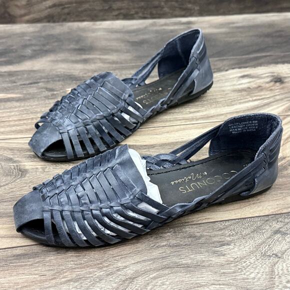 NIB Coconuts by Matisse 8M Fits Like 8.5M Wildflower Leather Huarache Sandals - Picture 3 of 10